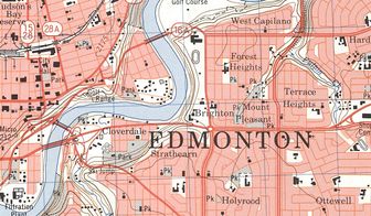 A map of Alberta