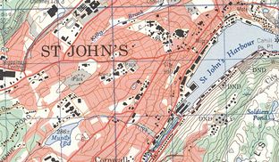 A map of Newfoundland and Labrador